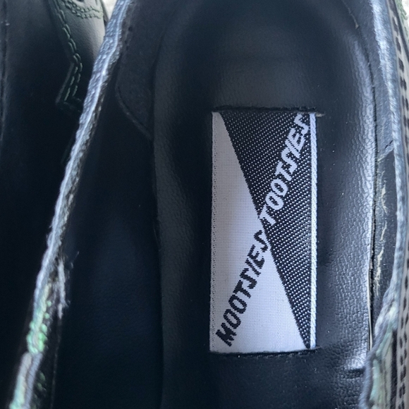 Vintage 80s 90s Mootsies Tootsies Cowboy Leather Boots Black & Green Sz 7.5 - Picture 6 of 9